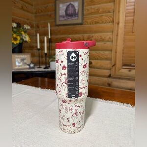 RED WESTERN CHARM Cowboy HydroJug 32oz Sport Water Bottle